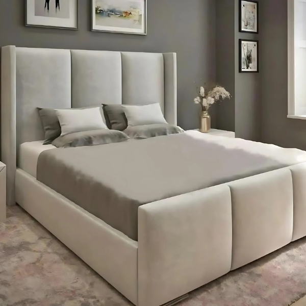 Arizona Upholstered Bed (Optional Ottoman Storage)