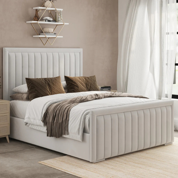 Regent Upholstered Bed (Optional Ottoman Storage)