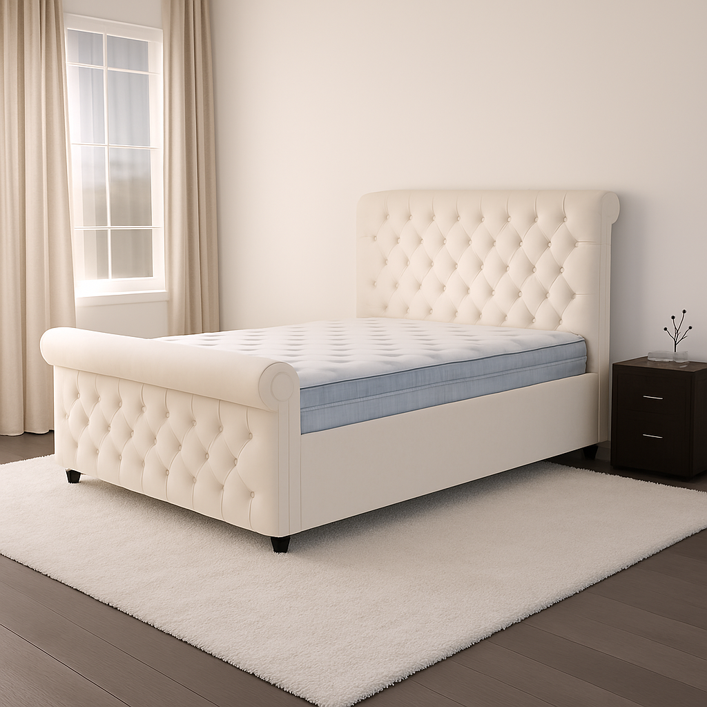 Mayfair Upholstered Bed (Optional Ottoman Storage)