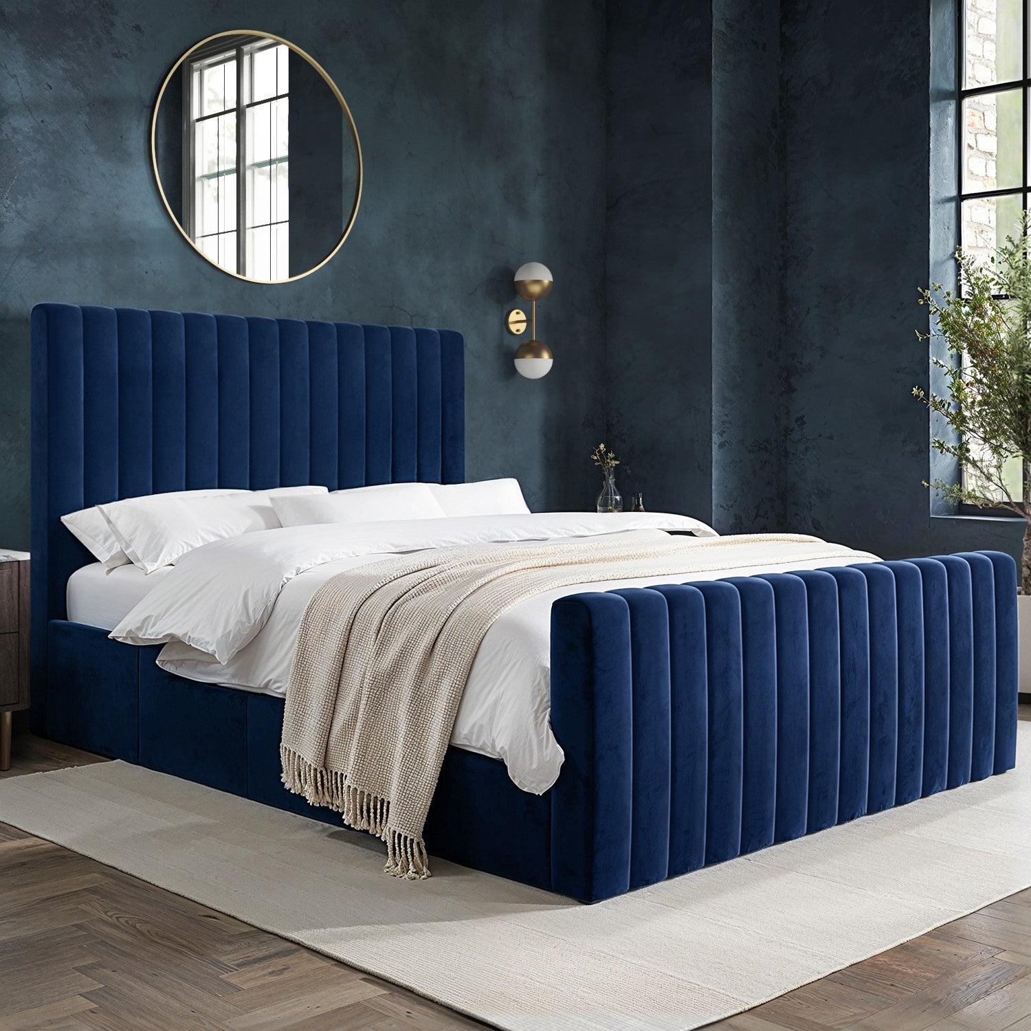 Savoy Upholstered Bed (Optional Ottoman Storage)