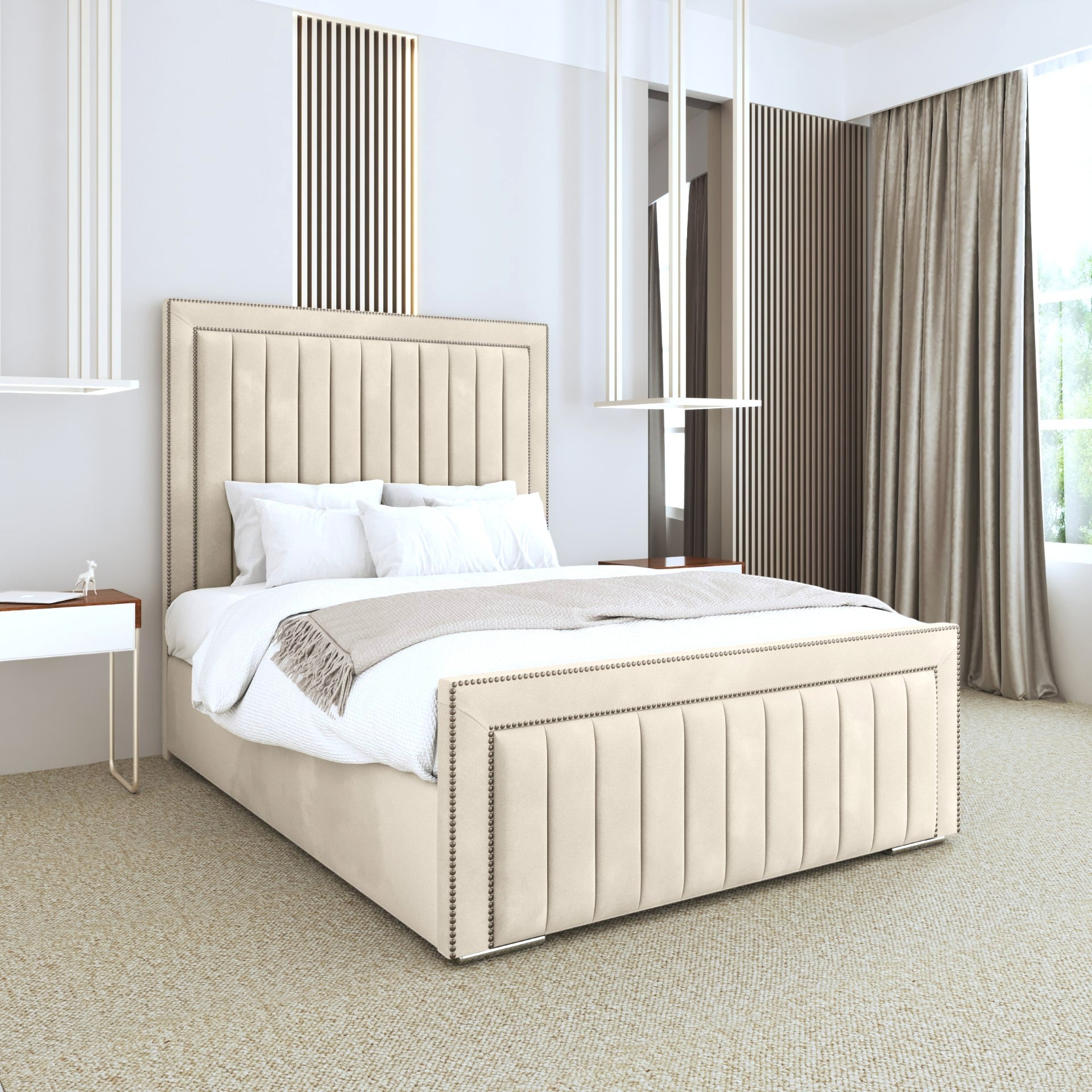 Brooklyn Upholstered Bed (Optional Ottoman Storage)